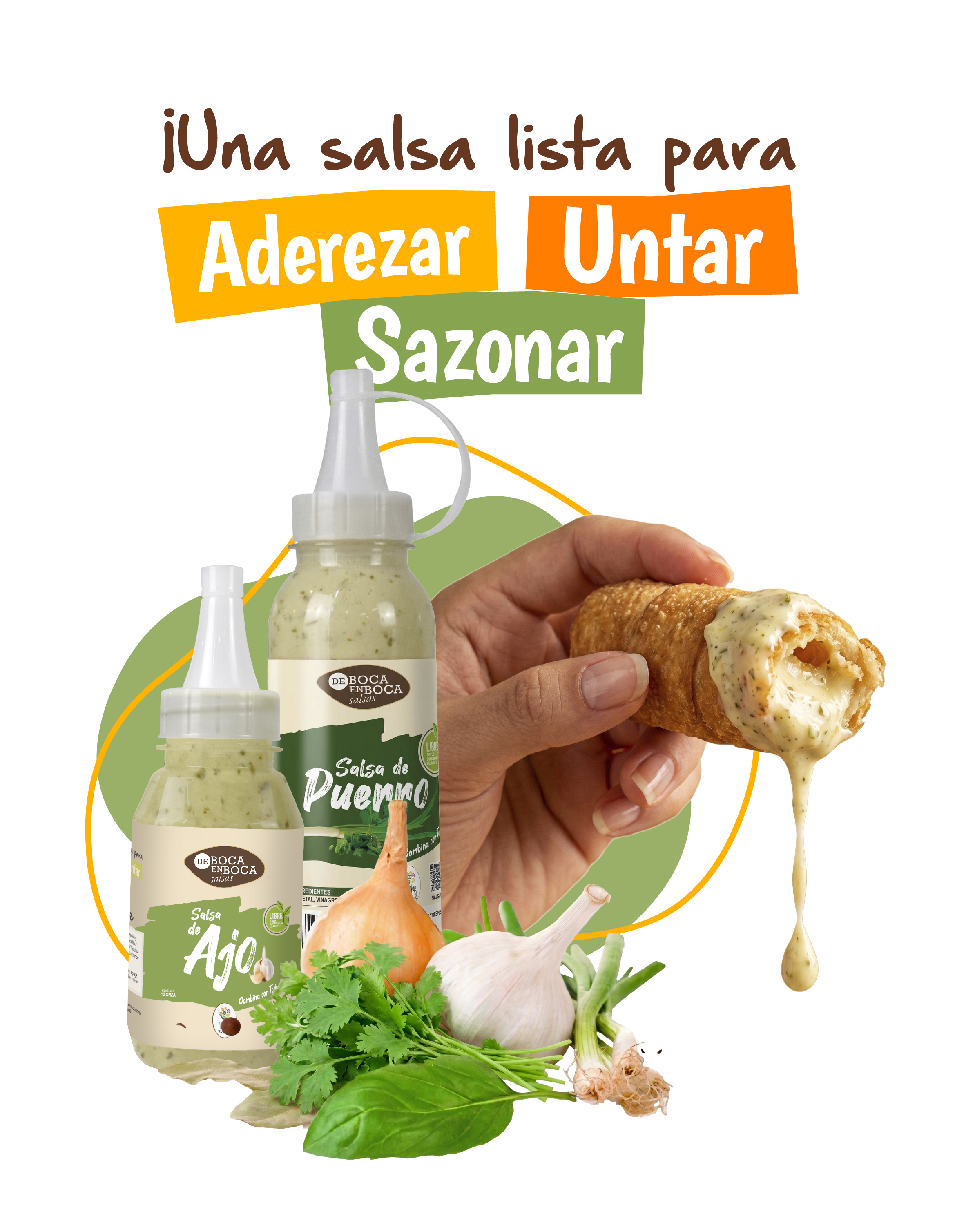 Una salsa lista para aderezar, untar y sazonar